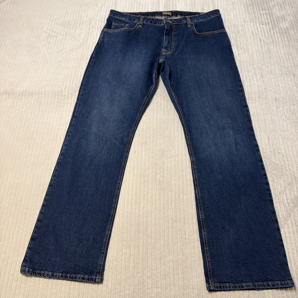 Tecovas Straight Jeans Dark Blue Stretch Denim Pants Men's 38x32 Western